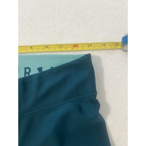 Under Armour Leggings Womens Medium Green Activewear Cropped (a1) - Picture 3 of 6
